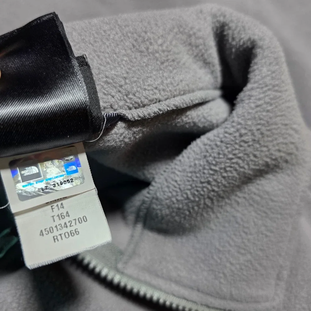 The North Face‎ Fleece Jacket Mens XXL Grey Full Zip T164 RT066 Outdoor Hiking